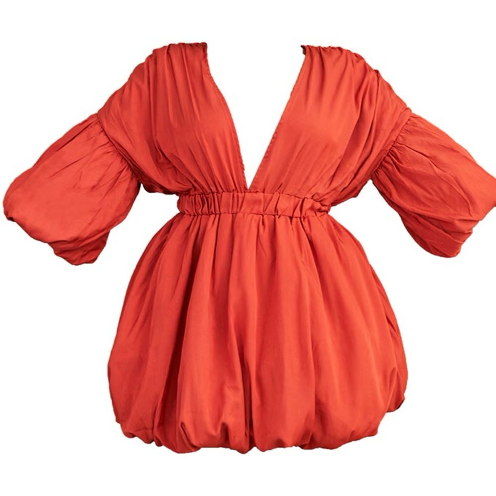 🧡❤️PrettyLittleThing Red/ Orange Mini Dress - Picture 5 of 5
